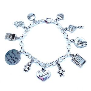 Nanny Charm Bracelet Child Care Provider Gift